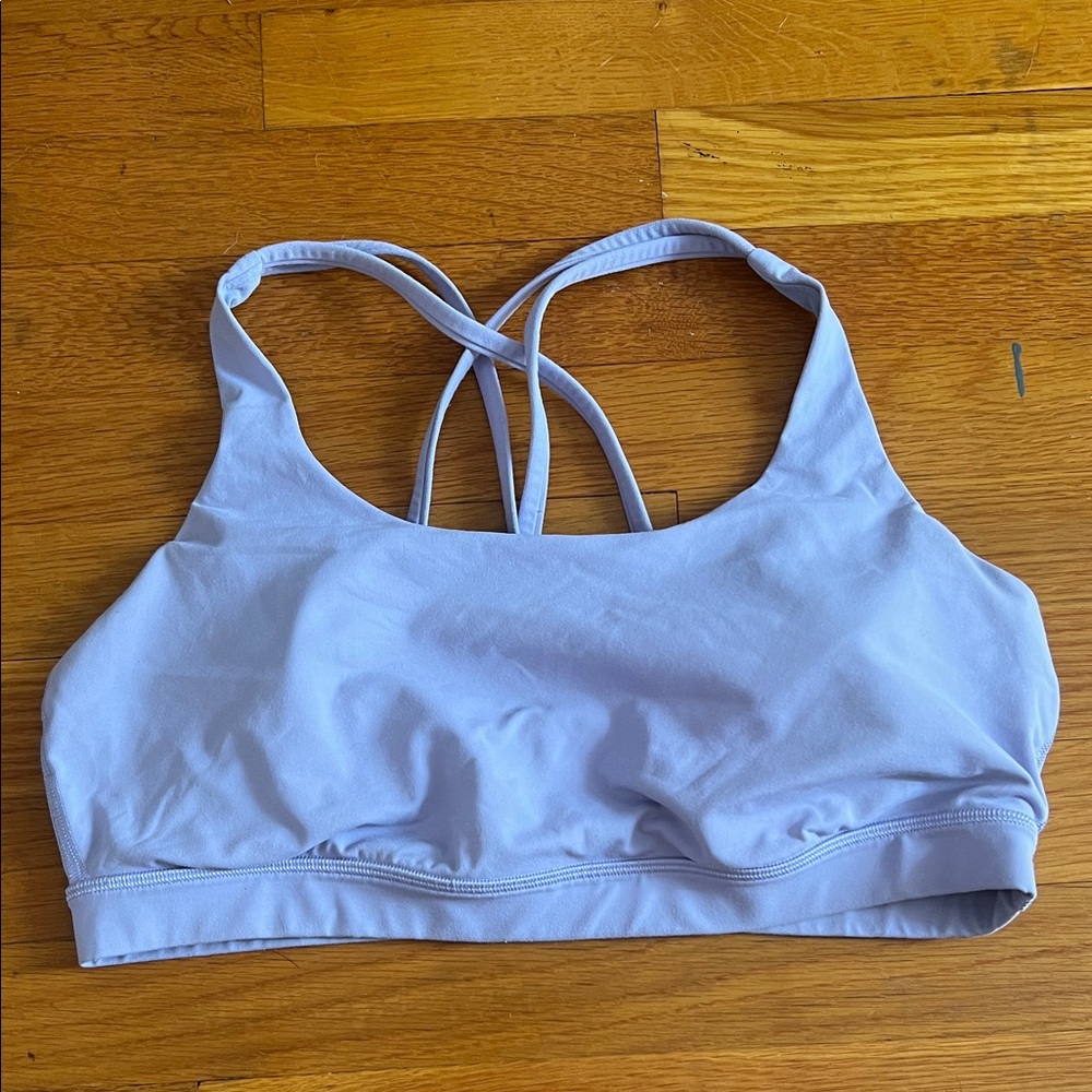 lululemon athletica Light Lavender Strappy Sports Bra